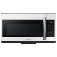 Samsung - BESPOKE Smart 1.9 cu. ft. Over-the-Range Microwave with Sensor Cook - White Glass - Front_Zoom