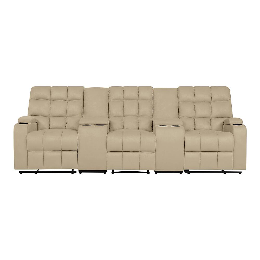 Best Buy ProLounger Skarn Microfiber 3 Seat Wall Hugger Modular