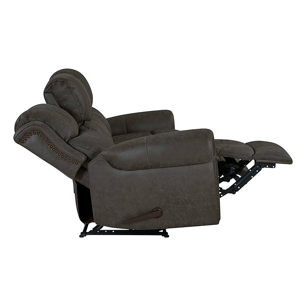 Best Buy ProLounger Di'Onna Rolled Arm Distressed Faux Leather 3 Seat