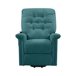 ProLounger - Mazwell Power Recline and Lift Chair - Caribbean Blue - Front_Zoom