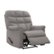 Angle. ProLounger - Cooper Tufted Back Extra Large Low-Pile Velour Wall Hugger Reclining Chair - Smoke Gray.