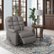 Alt View 13. ProLounger - Cooper Tufted Back Extra Large Low-Pile Velour Wall Hugger Reclining Chair - Smoke Gray.