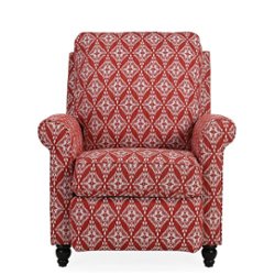 ProLounger - Lehnor Push Back Recliner Chair - Cranberry Red - Front_Zoom
