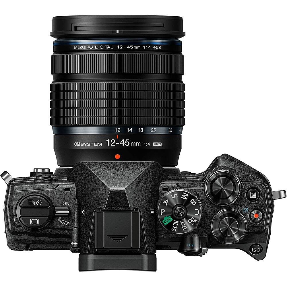 Top. Olympus - OM5 Mirrorless Camera with 3.8x Digital Zoom Lens.