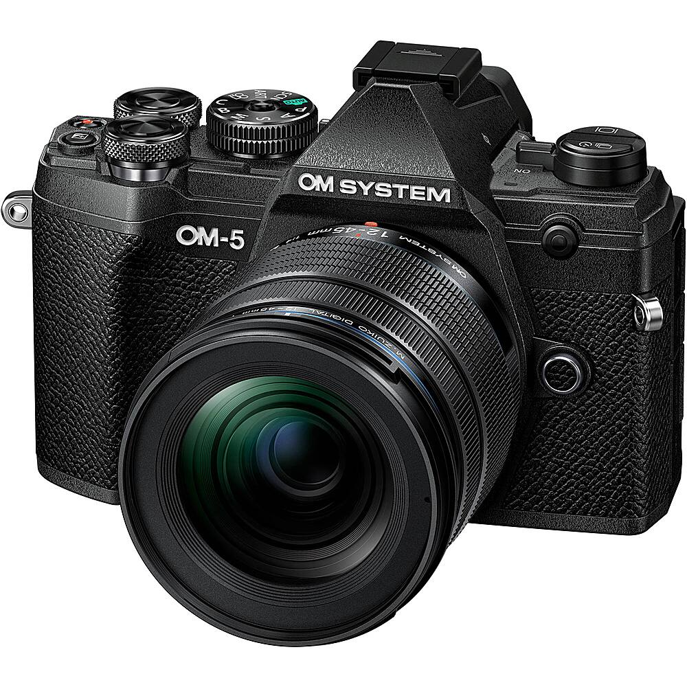 Left. Olympus - OM5 Mirrorless Camera with 3.8x Digital Zoom Lens.