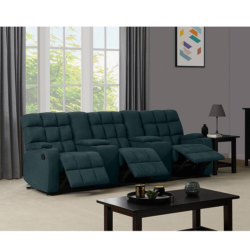 Best Buy ProLounger Skarn Microfiber 3 Seat Wall Hugger Modular