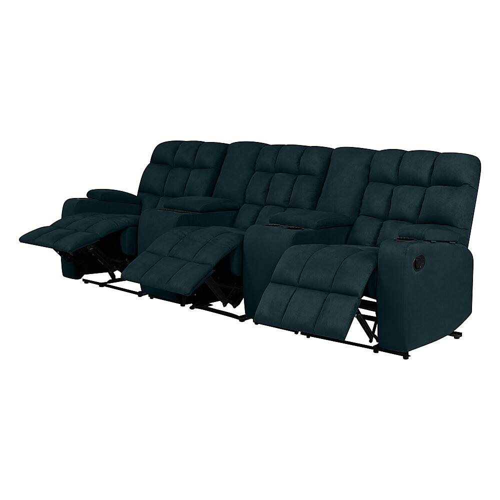 Best Buy ProLounger Skarn Microfiber 3 Seat Wall Hugger Modular