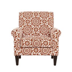 Handy Living - Janet Traditional Armchair - Orange - Front_Zoom