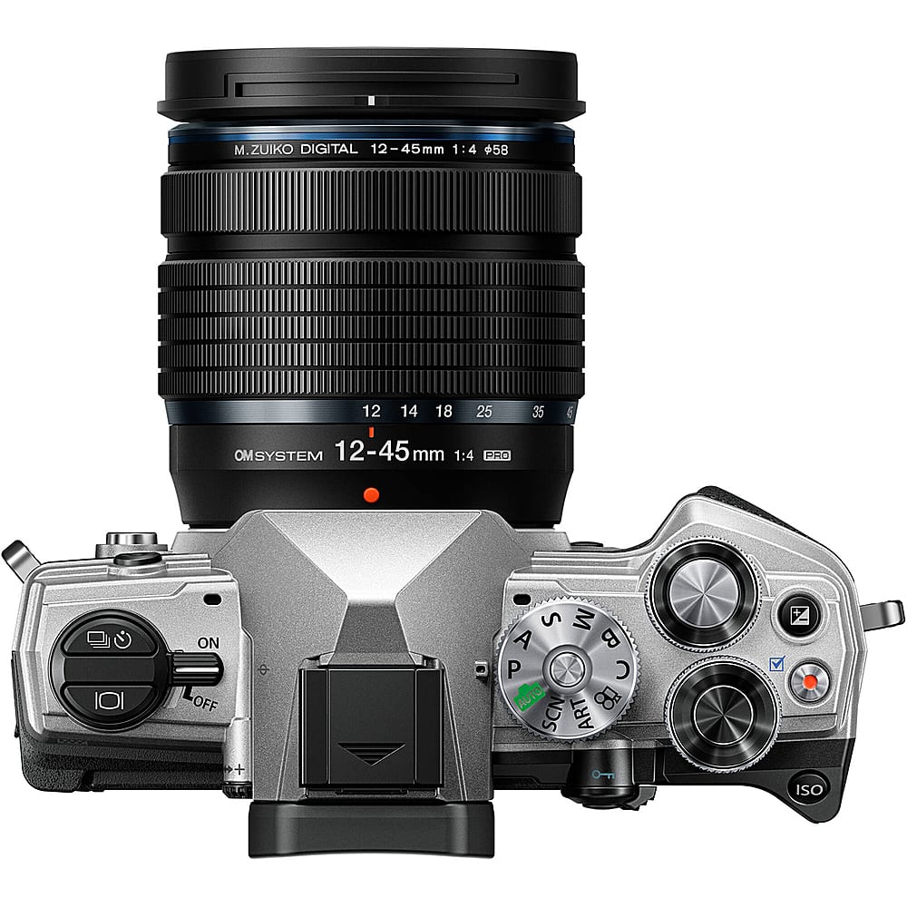 Top. Olympus - OM5 Mirrorless Camera with 3.8x Digital Zoom Lens.