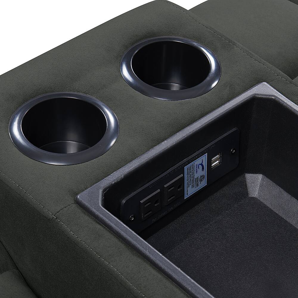 Best Buy ProLounger Skarn Microfiber 3 Seat Wall Hugger Modular