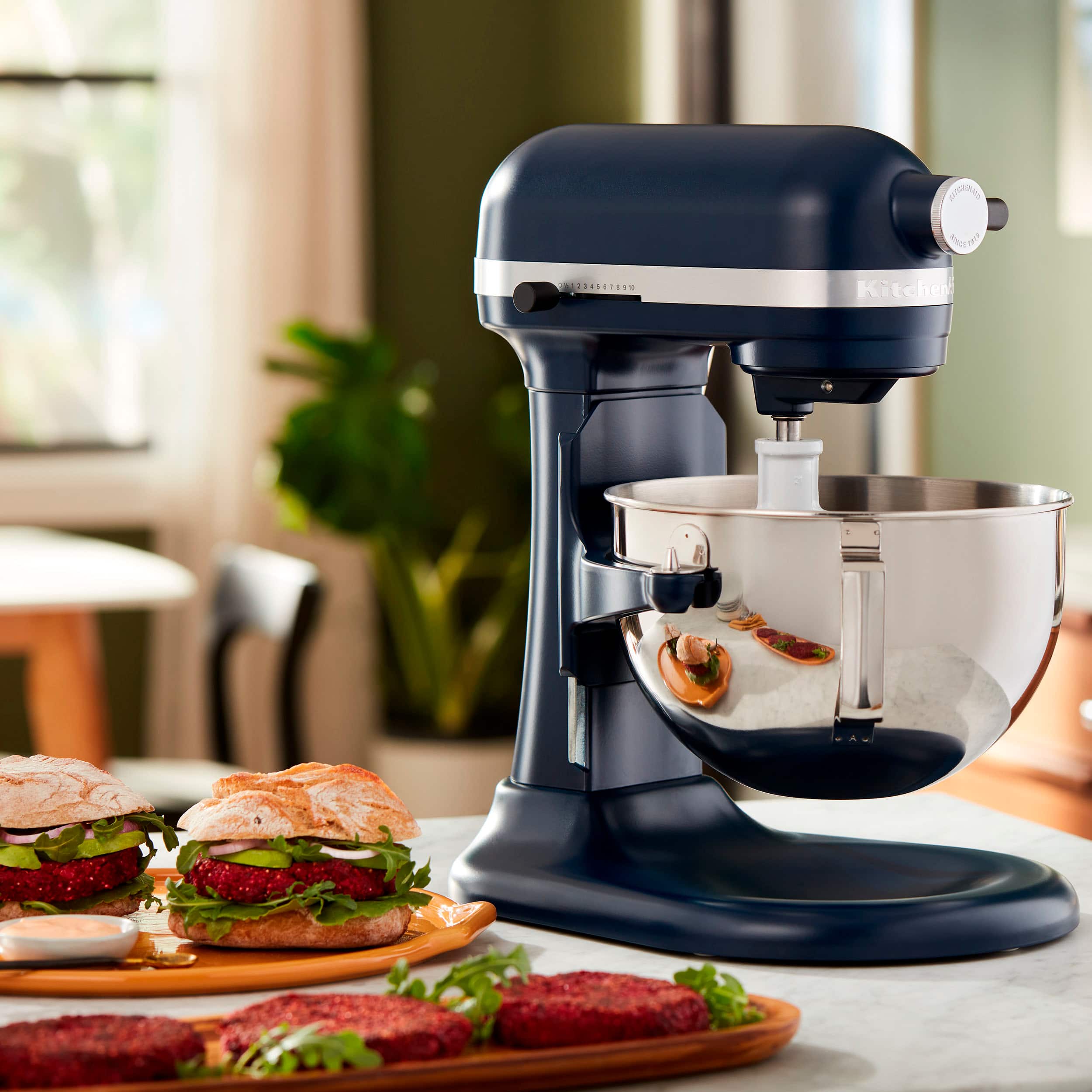 Alt View 11. KitchenAid - 5.5 Quart Bowl-Lift Stand Mixer - Ink Blue.