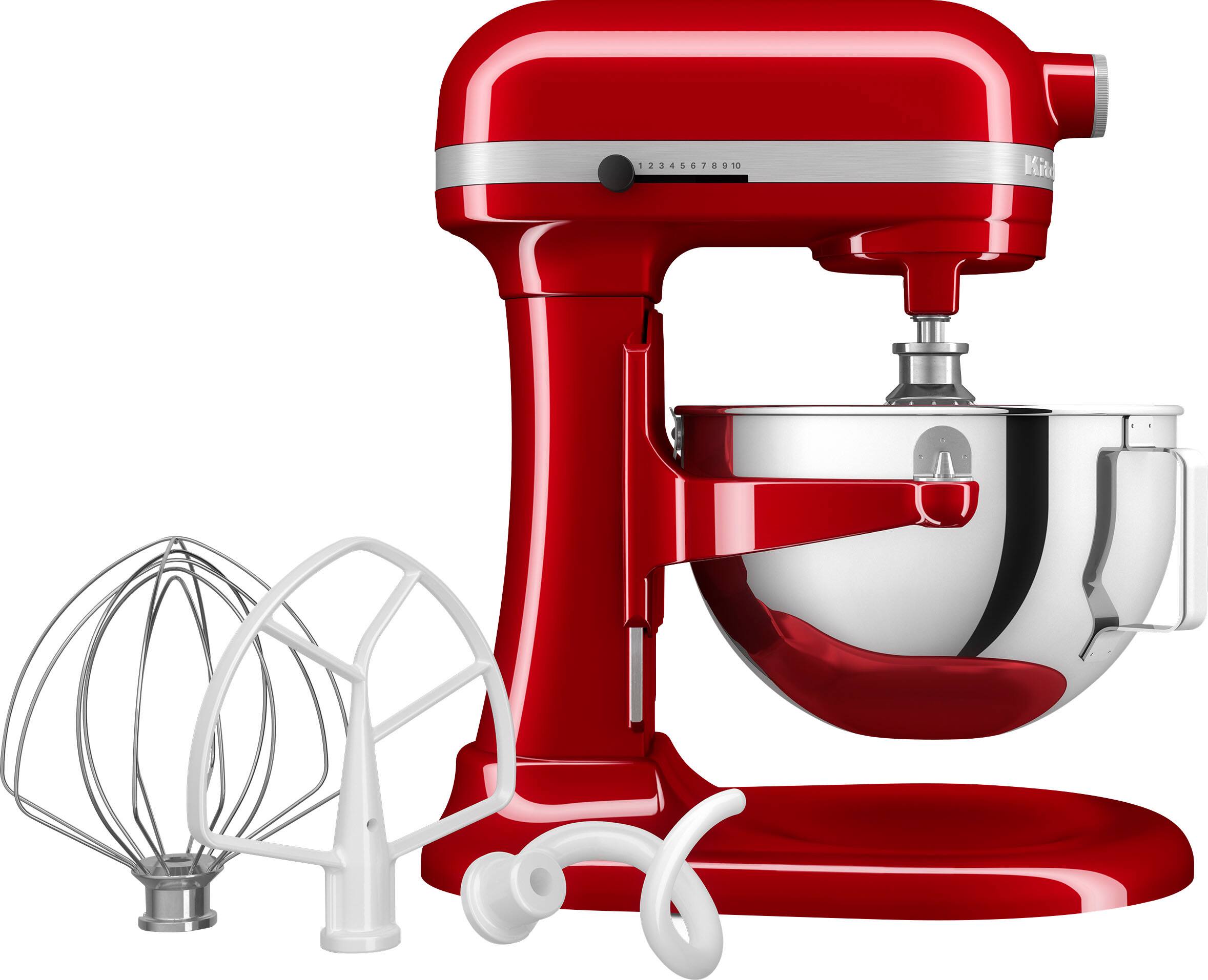 Angle. KitchenAid - 5.5 Quart Bowl-Lift Stand Mixer - Empire Red.