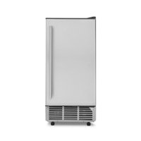 NewAir - 20.3" 80-Lb. Built-In Clear Ice Maker with Self-Cleaning Function - Stainless steel - Front_Zoom