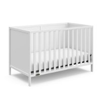 Graco - Theo 3-in-1 Convertible Crib - White - Front_Zoom