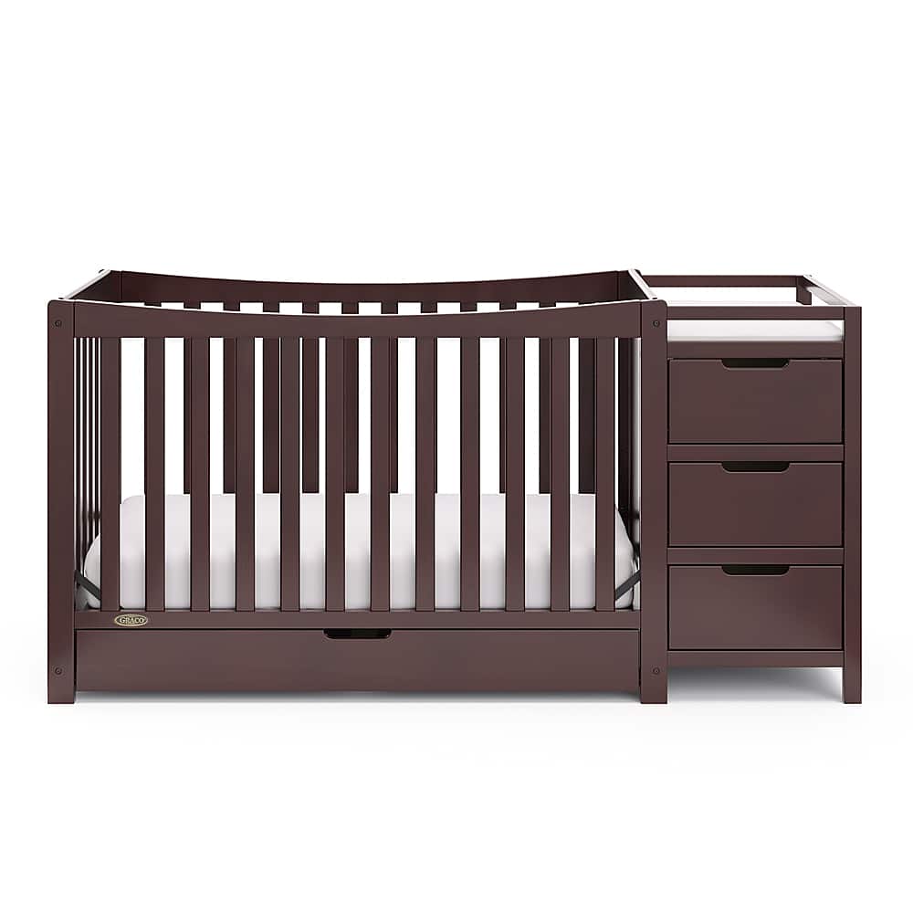 Best Buy Graco Remi 4in1 Convertible Crib and Changer Espresso 04586219