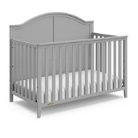 Graco - Wilfred 5-in-1 Convertible Crib - Pebble Gray - Front_Zoom