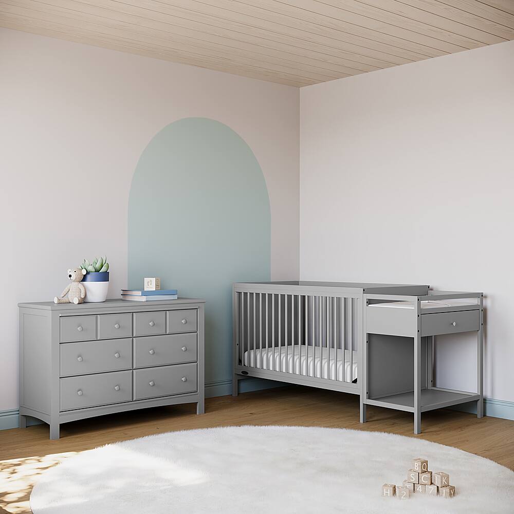 Graco pebble on sale gray changing table