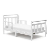Graco - Classic Sleigh Toddler Bed - White - Front_Zoom