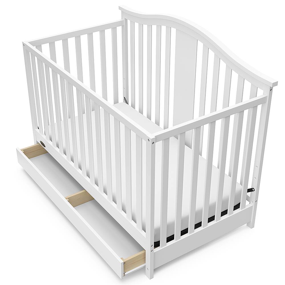 Best Buy Graco Solano 5in1 Convertible Crib with Drawer White 04521331