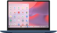 Lenovo - IdeaPad Flex 3i Chromebook Laptop - 12.2" WUXGA Touchscreen - Intel N100 with 4GB Memory - 64GB eMMC - Abyss Blue - Front_Zoom