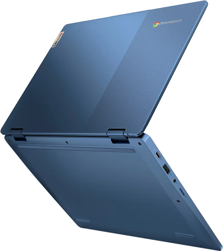 Alt View 16. Lenovo - IdeaPad Flex 3i Chromebook Laptop - 12.2" WUXGA Touchscreen - Intel N100 with 4GB Memory - 64GB eMMC - Abyss Blue.