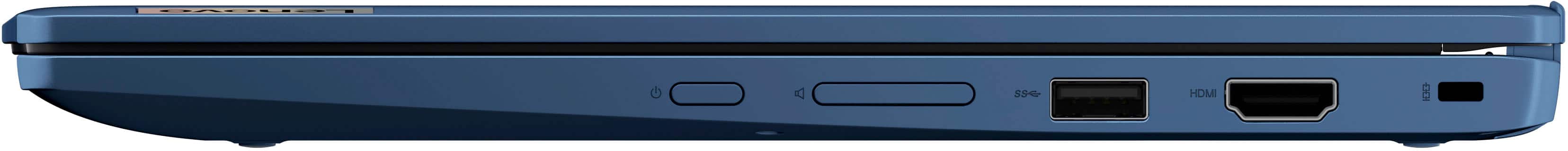 Alt View 19. Lenovo - IdeaPad Flex 3i Chromebook Laptop - 12.2" WUXGA Touchscreen - Intel N100 with 4GB Memory - 64GB eMMC - Abyss Blue.