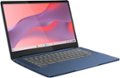 Angle. Lenovo - Slim 3 Chromebook 14" FHD Touch-Screen Laptop - MediaTek Kompanio 520 - 4GB Memory - 64GB eMMC - Abyss Blue.