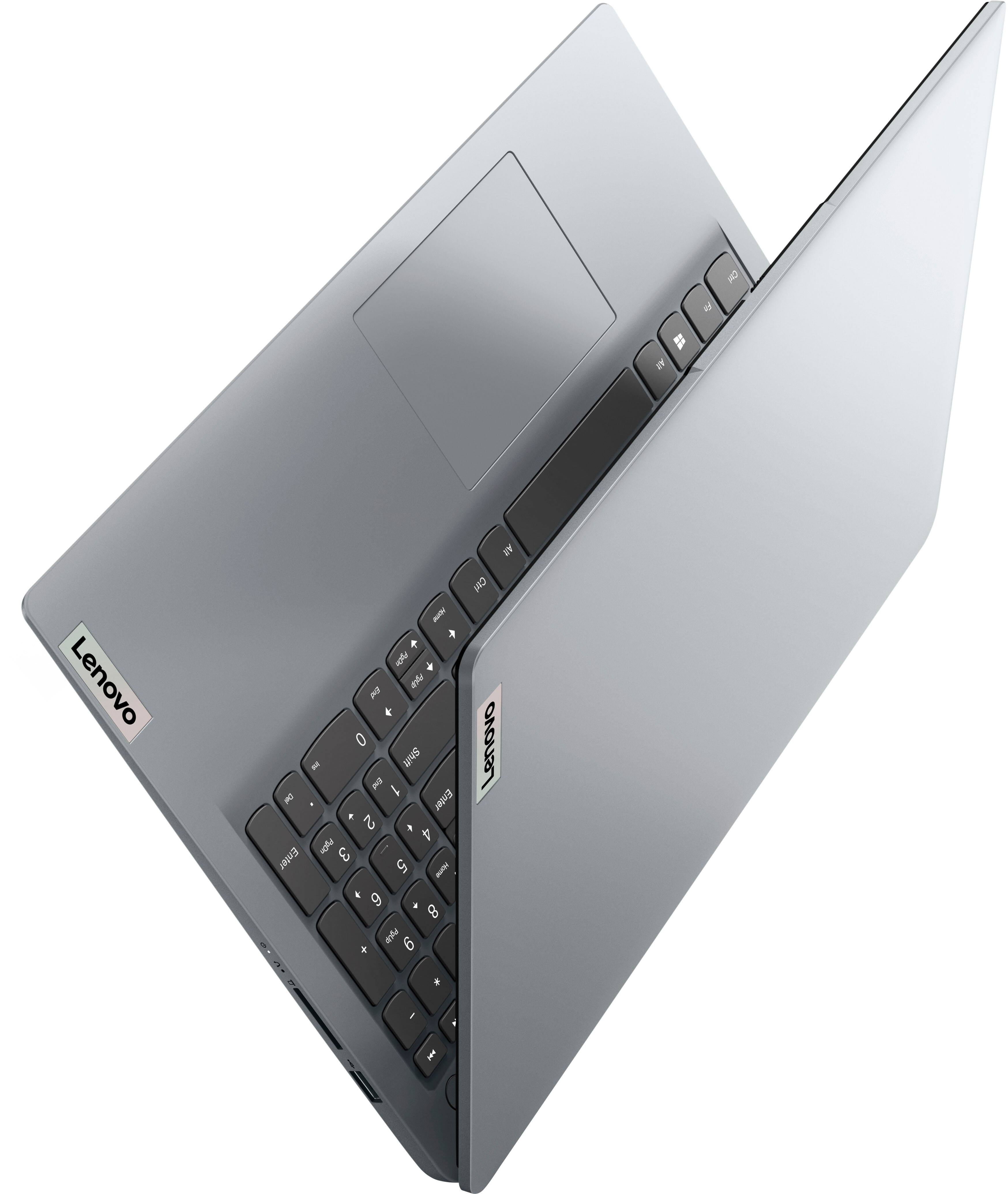 Alt View 1. Lenovo - Ideapad 1 15.6" HD Laptop - Athlon Silver 7120U  with 4GB Memory - 128GB SSD - Cloud Grey.
