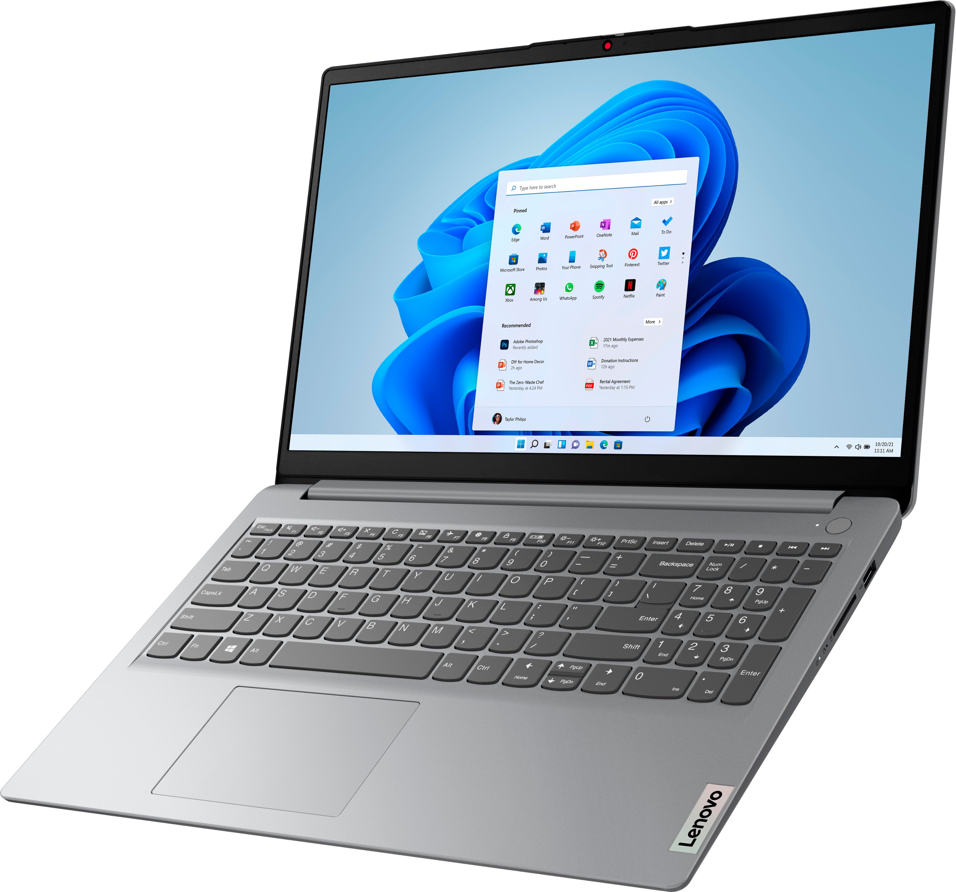 Udveksle Fleksibel Undertrykke Lenovo Ideapad 1 15.6" HD Laptop Athlon Silver 7120U with 4GB Memory 128GB SSD  Cloud Grey 82VG0091US - Best Buy