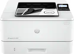 HP - LaserJet Pro 4001dw Wireless Black-and- Laser Printer - White - Front_Zoom