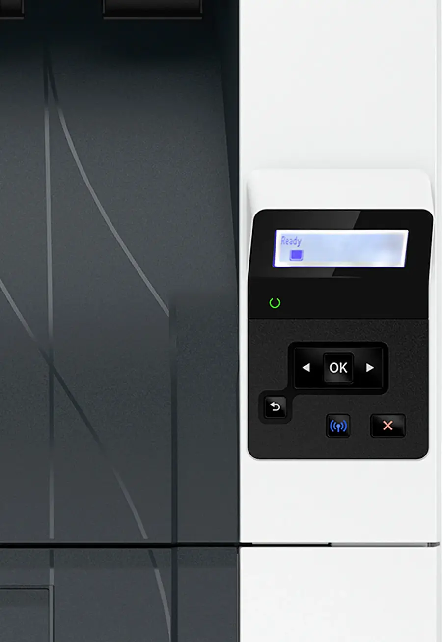 Alt View 16. HP - LaserJet Pro 4001dw Wireless Black-and-White Laser Printer - White.