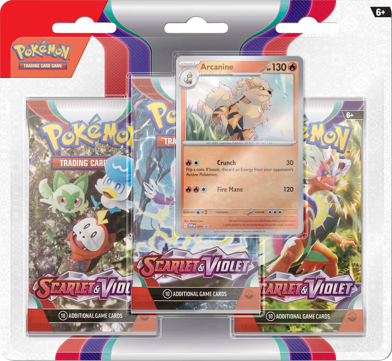 Alt View 11. Pokémon - Trading Card Game: Scarlet & Violet 3pk Booster - Styles May Vary.