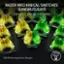 Angle. Razer - BlackWidow V4 Pro Full Size Wired Mechanical Green Switch Gaming Keyboard with Chroma RGB - Black.