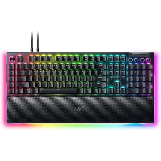 Razer BlackWidow V4 Pro Full Size Wired Mechanical Green Switch