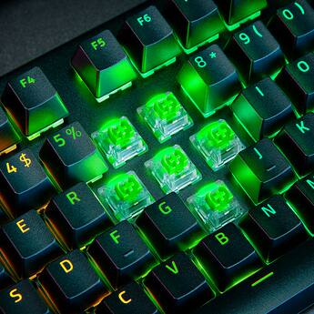 Razer BlackWidow V4 Pro Full Size Wired Mechanical Green Clicky Razer BlackWidow V4 Pro Full Size Wired Mechanical Green Clicky