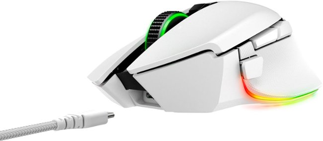 Basilisk V3 Pro Customizable Wireless Gaming Mouse with Razer HyperScroll Tilt Wheel - White_2