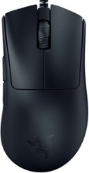 Razer - DeathAdder V3 Ultra-lightweight Ergonomic Esports Mouse - Black - Front_Zoom