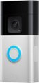 Angle Zoom. Ring - Battery Doorbell Plus Smart Wifi Video Doorbell – Battery Operated with Head-to-Toe View - Satin Nickel.