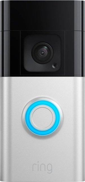 Front Zoom. Ring - Battery Doorbell Plus Smart Wifi Video Doorbell – Battery Operated with Head-to-Toe View - Satin Nickel.