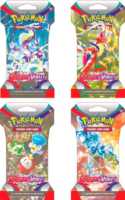 Front. Pokémon - Trading Card Game: Scarlet & Violet Sleeved Boosters - Styles May Vary.