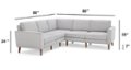 Alt View Zoom 11. Burrow - Mid-Century Nomad 5-Seat Corner Sectional - Navy Blue.