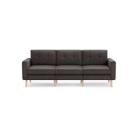 Burrow - Mid-Century Nomad Sofa - Charcoal - Front_Zoom