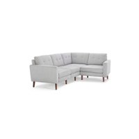 Burrow - Mid-Century Nomad 4-Seat Corner Sectional - Crushed Gravel - Front_Zoom