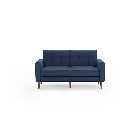 Burrow Mid Century Nomad Loveseat Navy Blue NSF NB 2 MD DW Best Buy