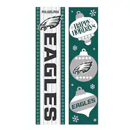 Evergreen Enterprises - Philadelphia Eagles 47" Double Sided Christmas Leaner Fan Sign - Multicolor