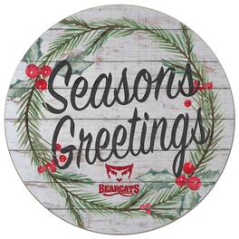Jardine - Willamette Bearcats 20'' x 20'' Season's Greetings Circle - White