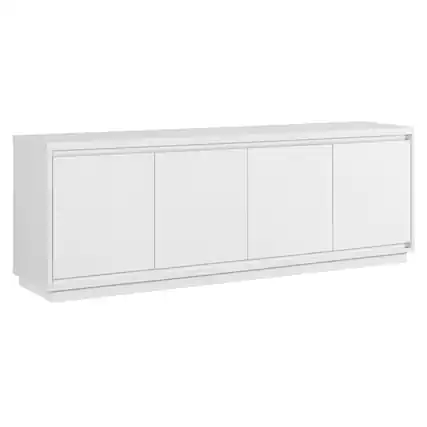 Angle. Hudson&Canal - Presque TV Stand for TV's up to 75" - White.