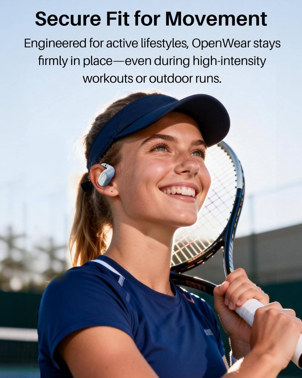 Secure Fit for Movement

Engineered for active lifestyles, OpenWear stays firmly in place—even during high-intensity workouts or outdoor runs.