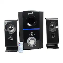 Supersonic - Bluetooth FM Radio Multimedia Speaker System - Black