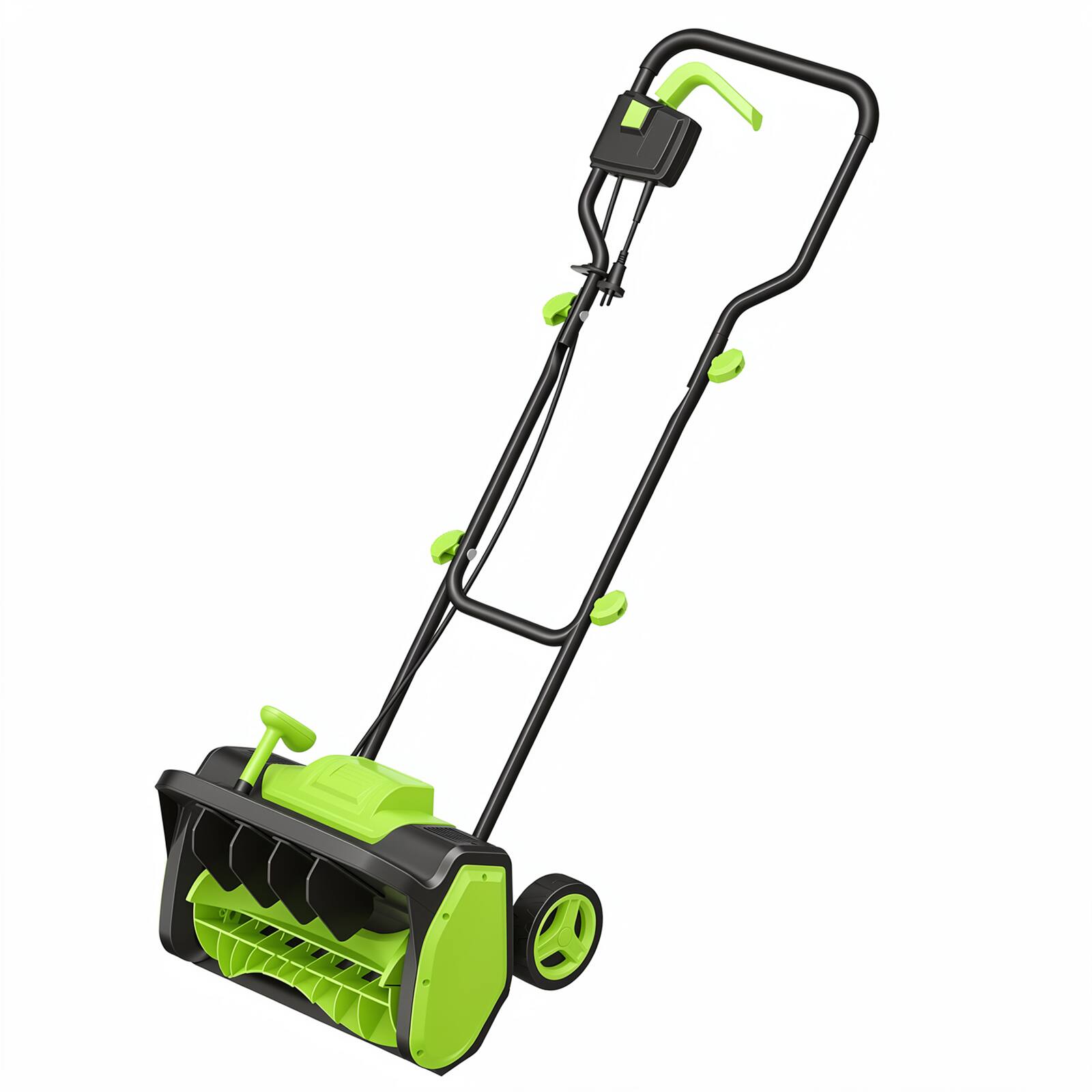 Alt View 3. Steelite - 17 Inch 12-Amp/120V Electric Corded Snow Shovel with Wheels 20FT Throwing Distance.
